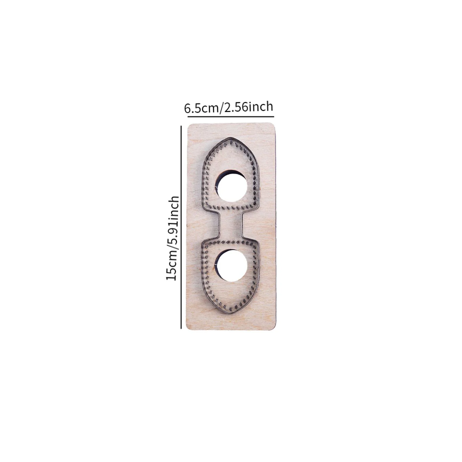 Leather Cutting Die Key Ring Punch Template for Keychain Househld Embossing
