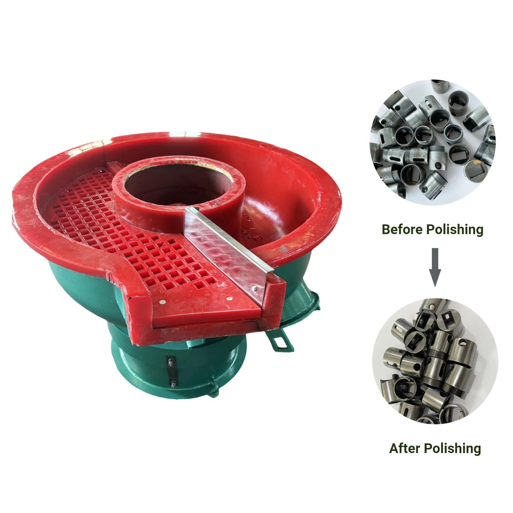 Fully automatic high-efficiency 150L stone deburring PU inner bowl vibration grinder with separator