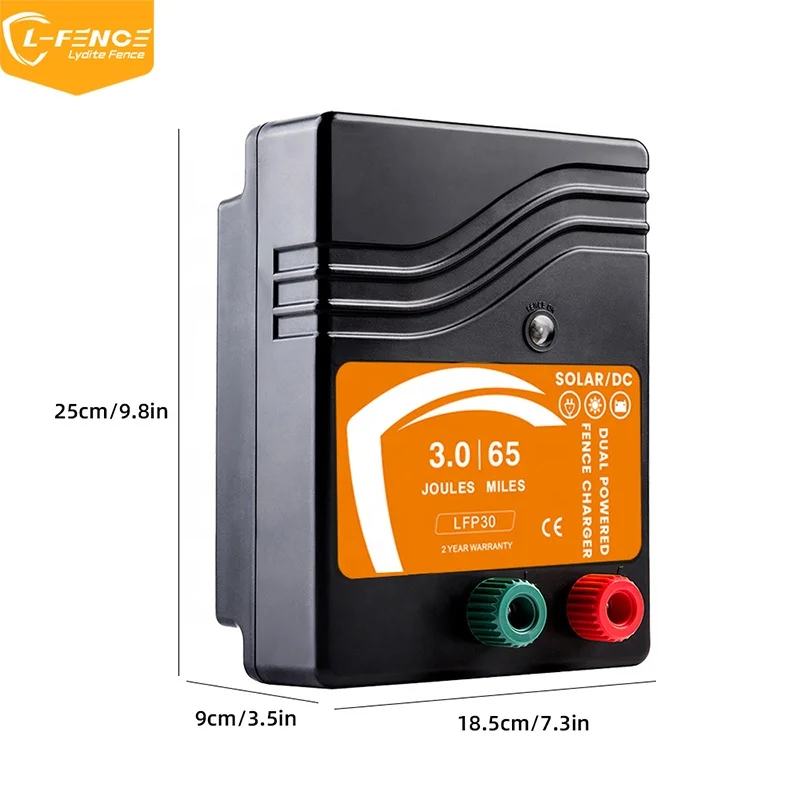 Lydite Farm Powerful Dual Purpose Electric Fence Energizer For Livestock Control