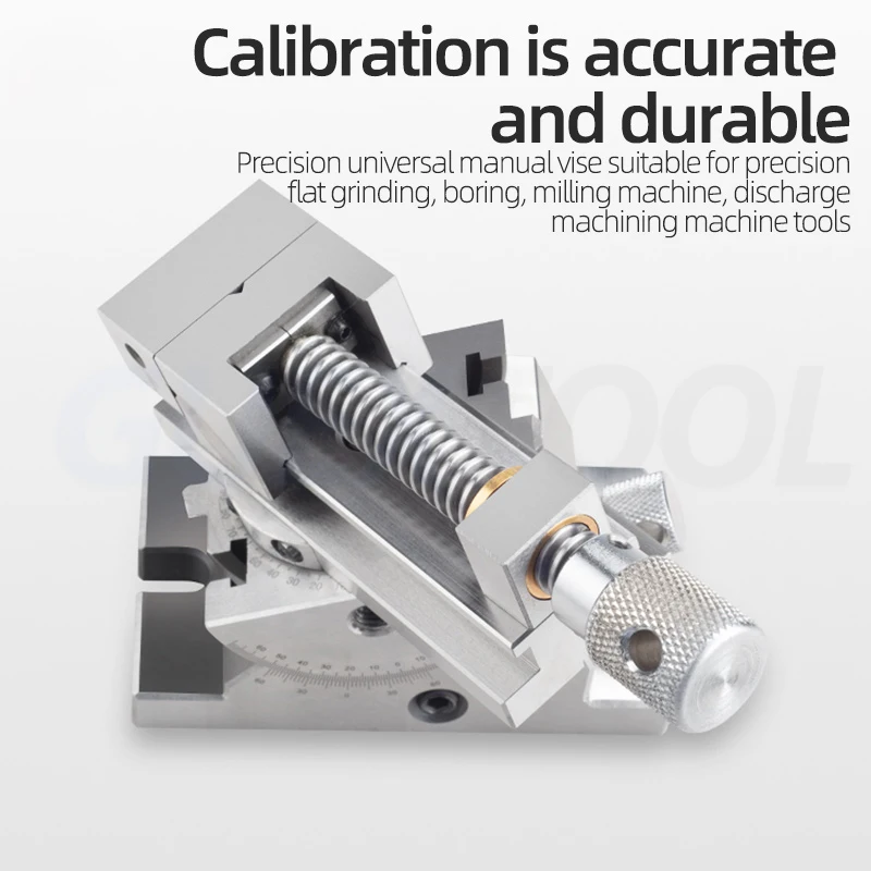 High Precision 2Inch Universal Grinder Precision Vise Screw Sine Slope Adjustable Angle Screw Tool Tilting Vice Grinding Machine