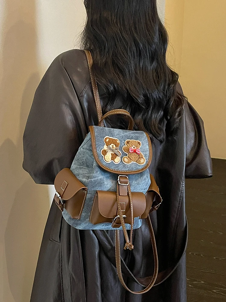 新入荷-フレッシュ40-リターンディファレンス-人気-ダブルショルダーバッグ-デイリートラベルバックパック-小型ブックバッグ-通勤スタイル-ジッパー開閉