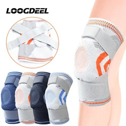 LOOGDEEL 1Pcs Professional Knee Brace Compression Knee Sleeve Patella Gel Pad&Side Stabilizers Knee Support Bandage Pain Relief