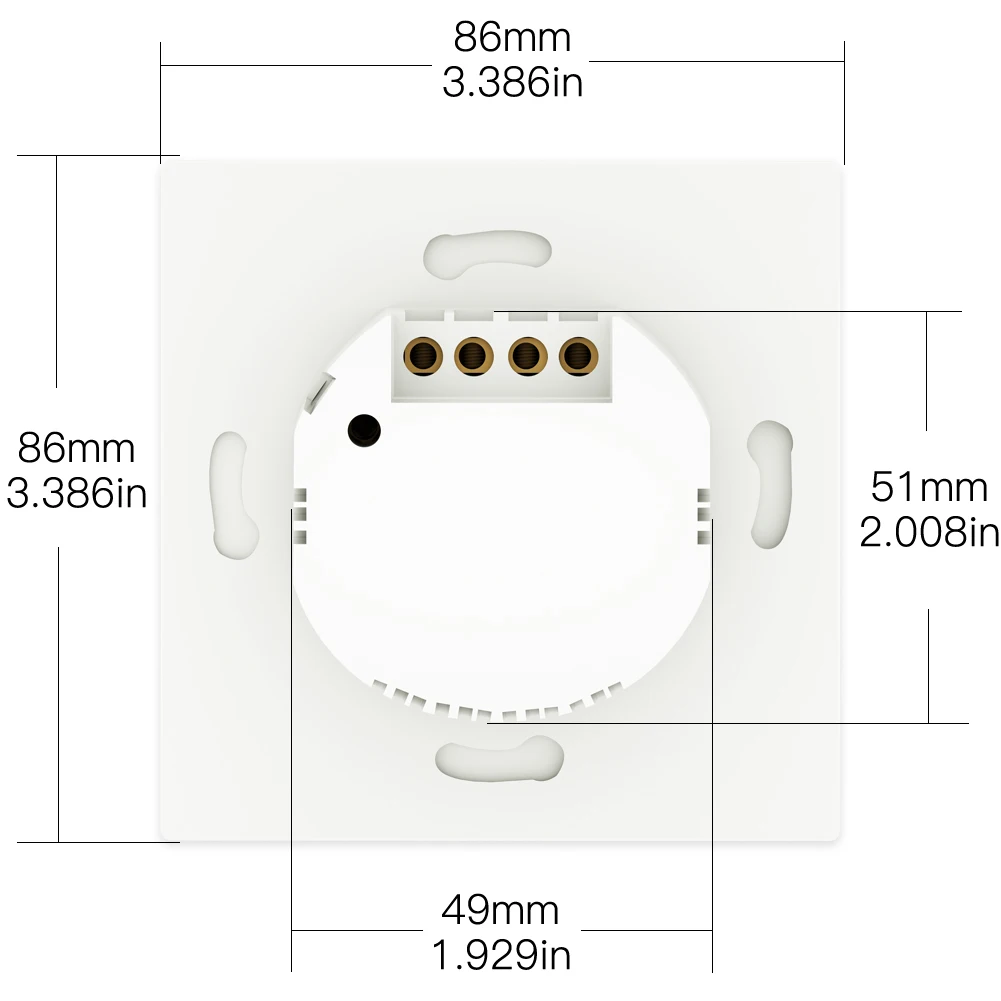 MOES WiFi Smart Wall Light Switch RF433 Push Button Transmitter Smart life Tuya App Remote Control Works with Alexa Google Home