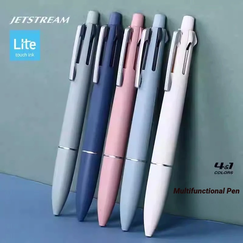 Универсальная ручка-карандаш UNI MSXE5-LS-05 Jetstream Lite touch 4 + 1, 4 цвета, 1 механический карандаш 0,5 мм, японские канцелярские принадлежности, 1 шт.