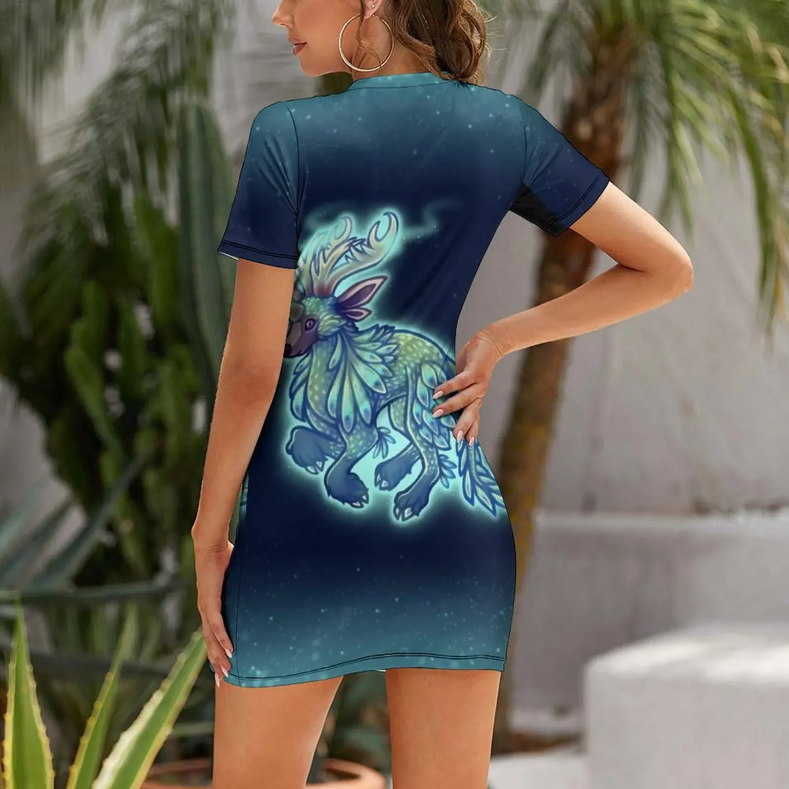 فستان إندريك بأكمام قصيرة فساتين طويلة للنساء فستان نسائي