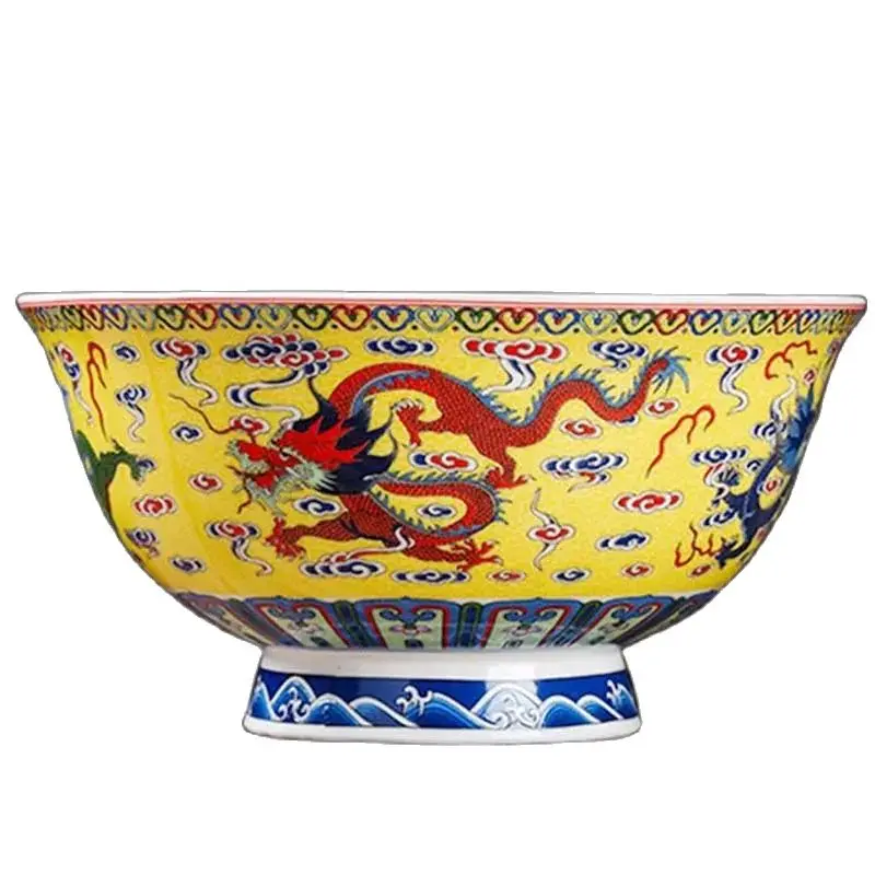 

Chinese Antique Cloisonne depicting Ssangyong Bowl