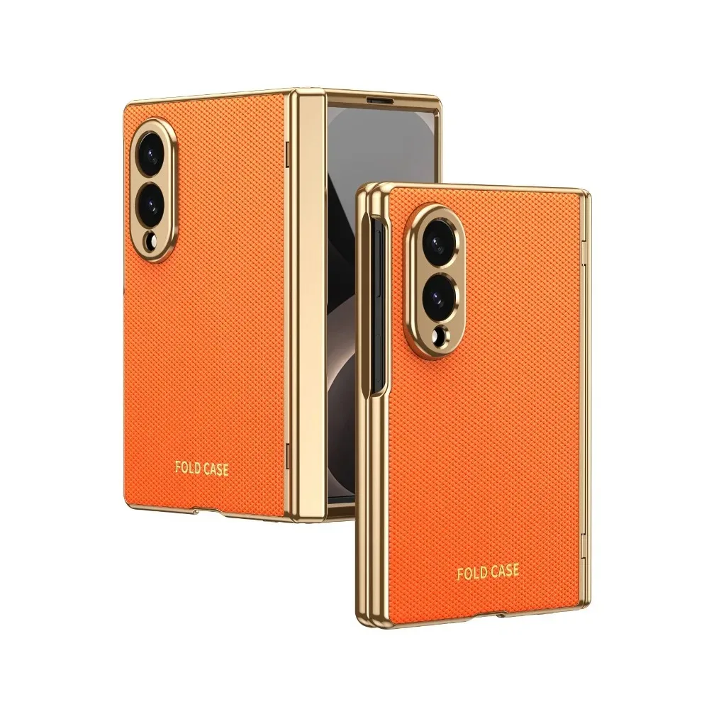 Advanced Diamond Leather Pattern Phone Case For Samsung Galaxy Z Fold 8 Ultra 7 6 5 Shockproof Screen Glass Film Protector Cover