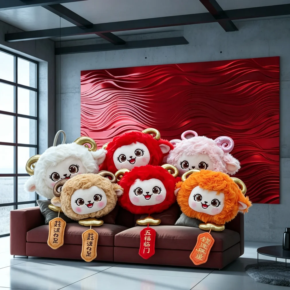 Soft Cute Funny HighQuality Lamb Pillow Cushion Non Slip Bottom Machine Washable Home Decor Gift for Office Bed Sofa Living Room