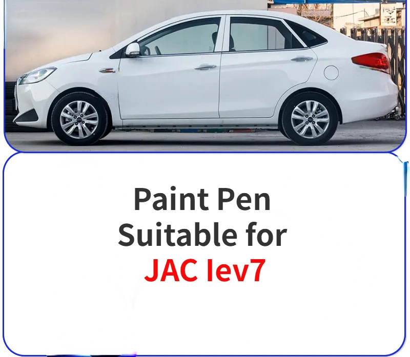 

Paint Pen Suitable for JAC Iev7 IEV7S White Car Paint Fixer Silver Car Modification Fittings Complete Collection Car Paint Scrat