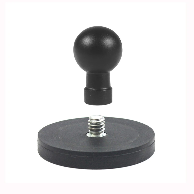 D43mm Strong Magnetic Base Camera Mount 1/4 Screw 17mm Ball Head Adapter for Gopro 13 Insa360 Osmo 360 Action Stand Phone Holder