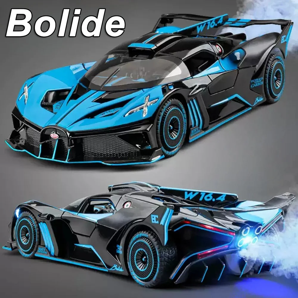 

1:24 модель из сплава Bolide Revuelto, литая под давлением машина, игрушки, двери, открытый звук, свет, откат, миниатюрный автомобиль для мальчиков и взрослых, подарок на день рождения