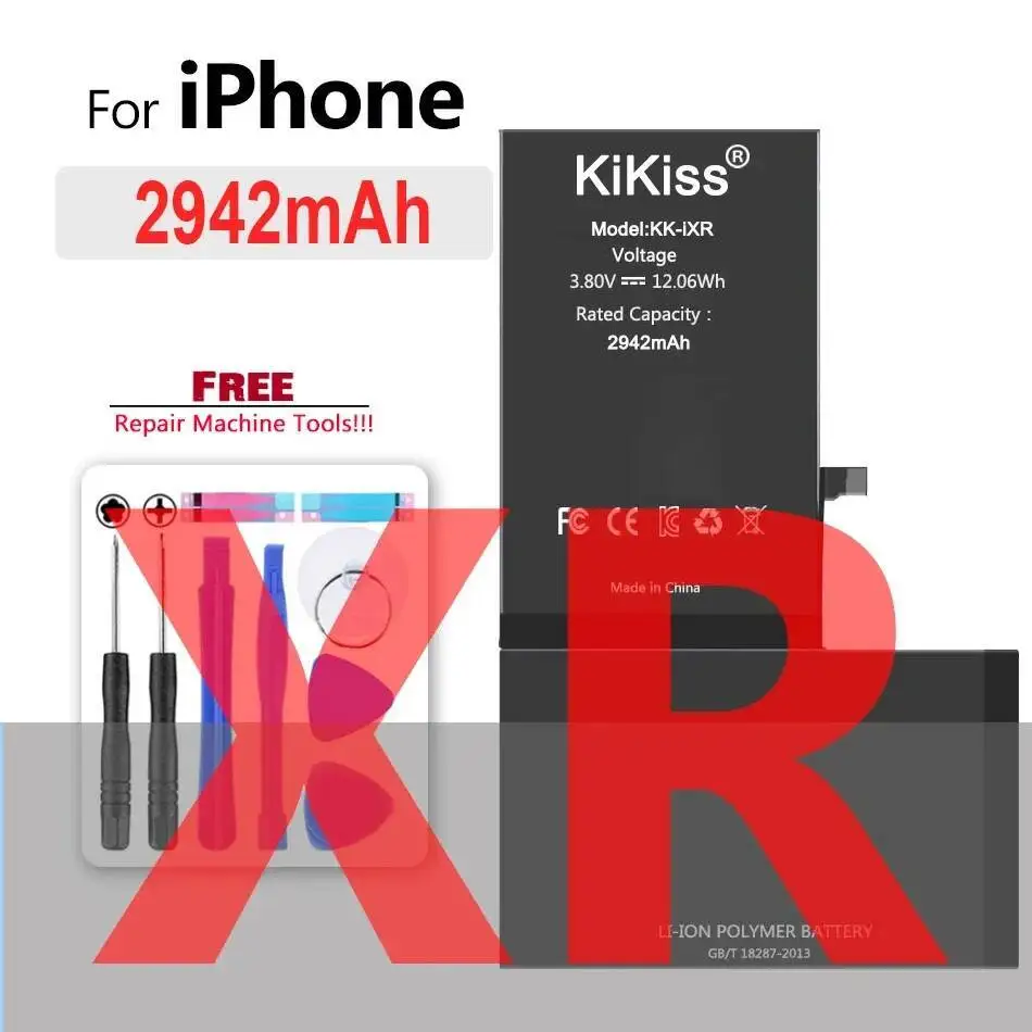 

Аккумулятор мобильного телефона 2942 мАч для Apple Iphone XR, высокая производительность, высокая емкость
