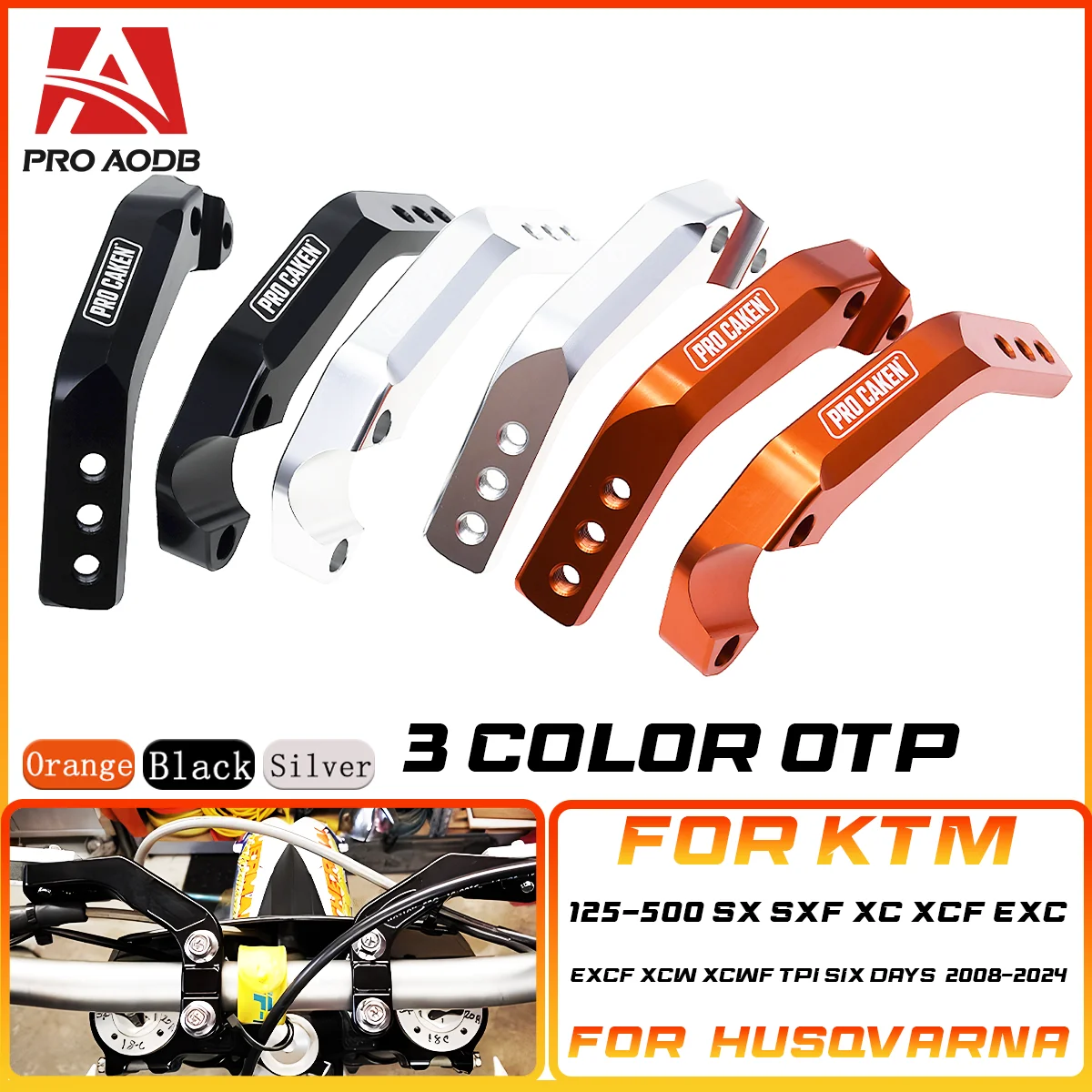 

Motorcycle Accessories Handguard Bracket Mount 28mm Handlebar Support Hand Guard Clamp for KTM SX SXF XC XCF EXC EXCF 2008-2024