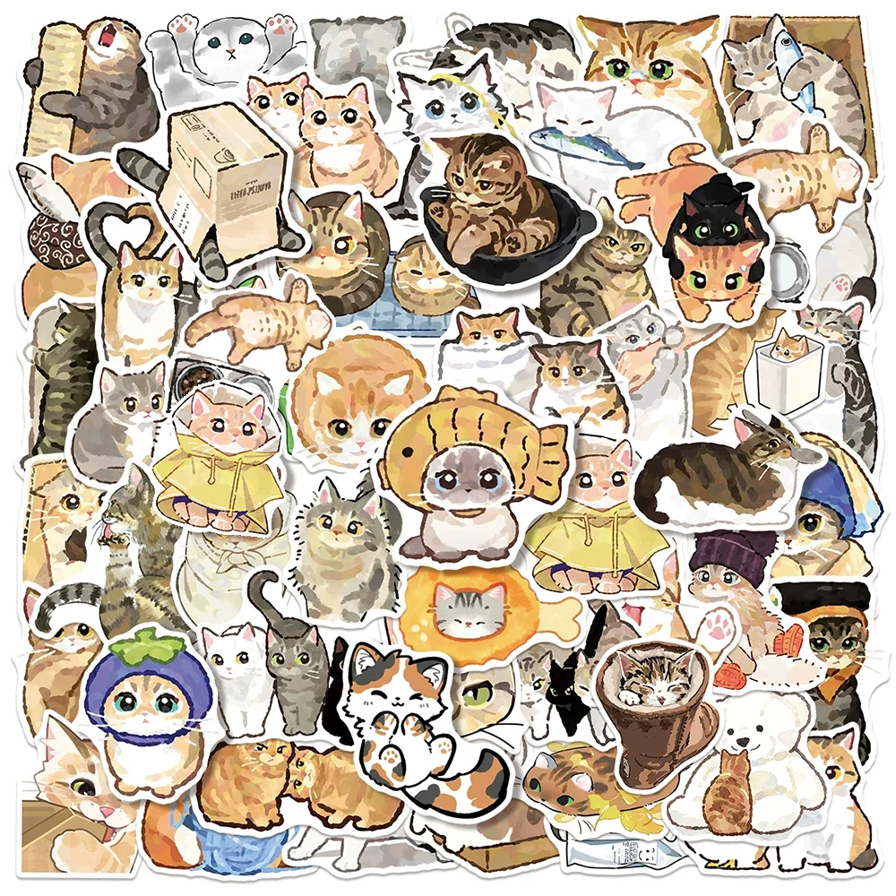 10/30/50pcs Cartoon Neon Light Aesthetic Graffiti Stickers Cute Waterproof Decals Decoration DIY Suitcase Helmet Laptop Sticker