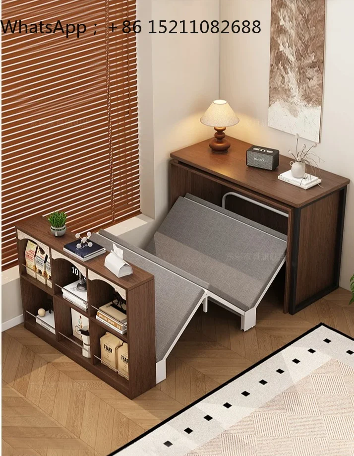 SCY antique retractable folding bed desk integrated dual-purpose invisible bed lunch break temporary bed