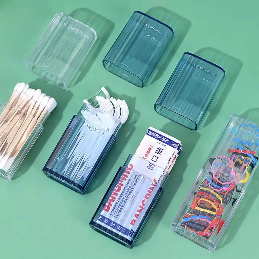 Caja de almacenamiento de palillos de dientes de larga duración, organizador de palillos de dientes creativo, amplia aplicación, caja de viaje