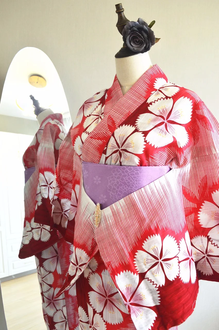

Women's Japanese Traditional Formal Yukata Cosplay Costume Stage Performing Dress
