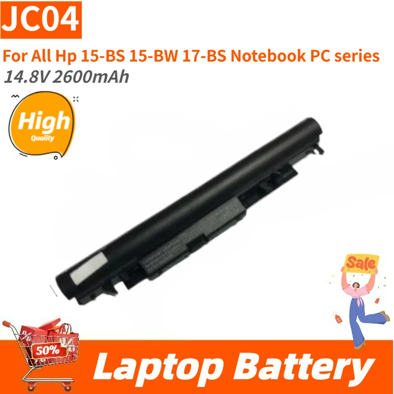 

Высококачественный новый аккумулятор для ноутбука 14,8 В 2600 мАч 919700-850 JC03 JC04 для всех серий ноутбуков Hp 15-BS 15-BW 17-BS подходит для запасных частей