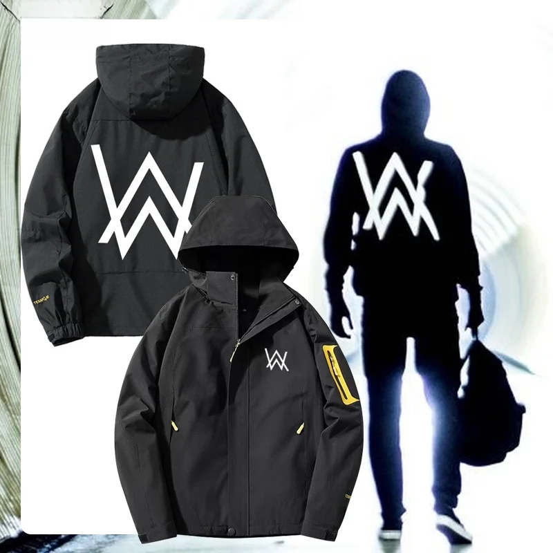

Куртка унисекс Alan Walker, осенне-зимняя, из полиэфирного волокна, стандартного кроя, для подростков, для домашнего использования, стандартной длины, для мужчин и женщин