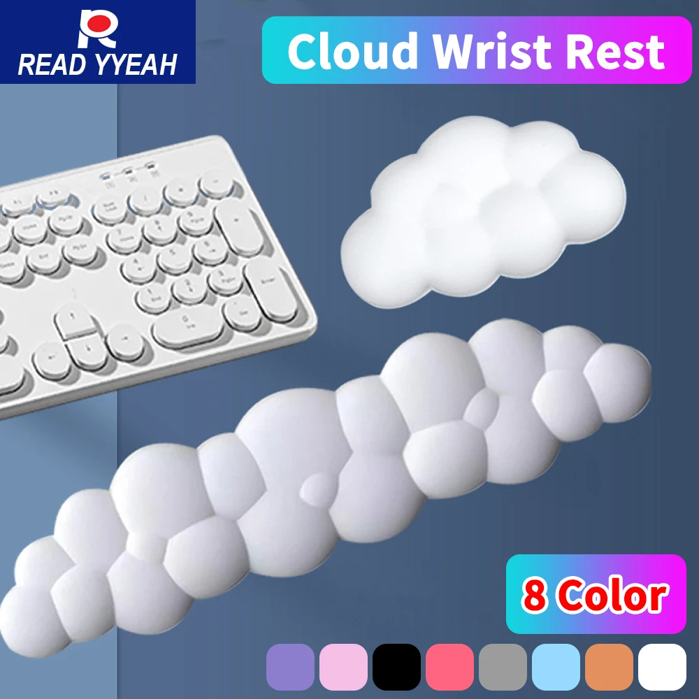 2025 New Mouse Pad with Wrist Rest Keyboard Cloud Anti-slip Desktop Office Gamer Mouse Wrist Rest Ergonomic Keyboard Mouse Pads