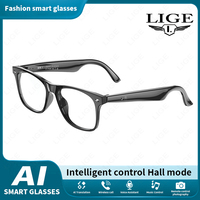 LIGE Smart Glasses AI Intelligent Voice Video Real-time Translation Bluetooth Call Noise Reduction Glasses Sports Music Player