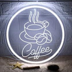 Luzes LED para Decoração de Restaurante, Café Neon Sign, Carve Personl, Molduras de parede, Decorações do quarto, Suporte Personalizado, 12 cores