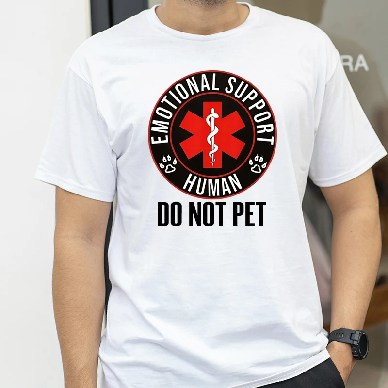 

Do Not Pet Funny Fun Emotional Support Husband T-Shirt Unisex Graphic Printed T Shirts for Men Women Clothing Tee T Shirt Homme