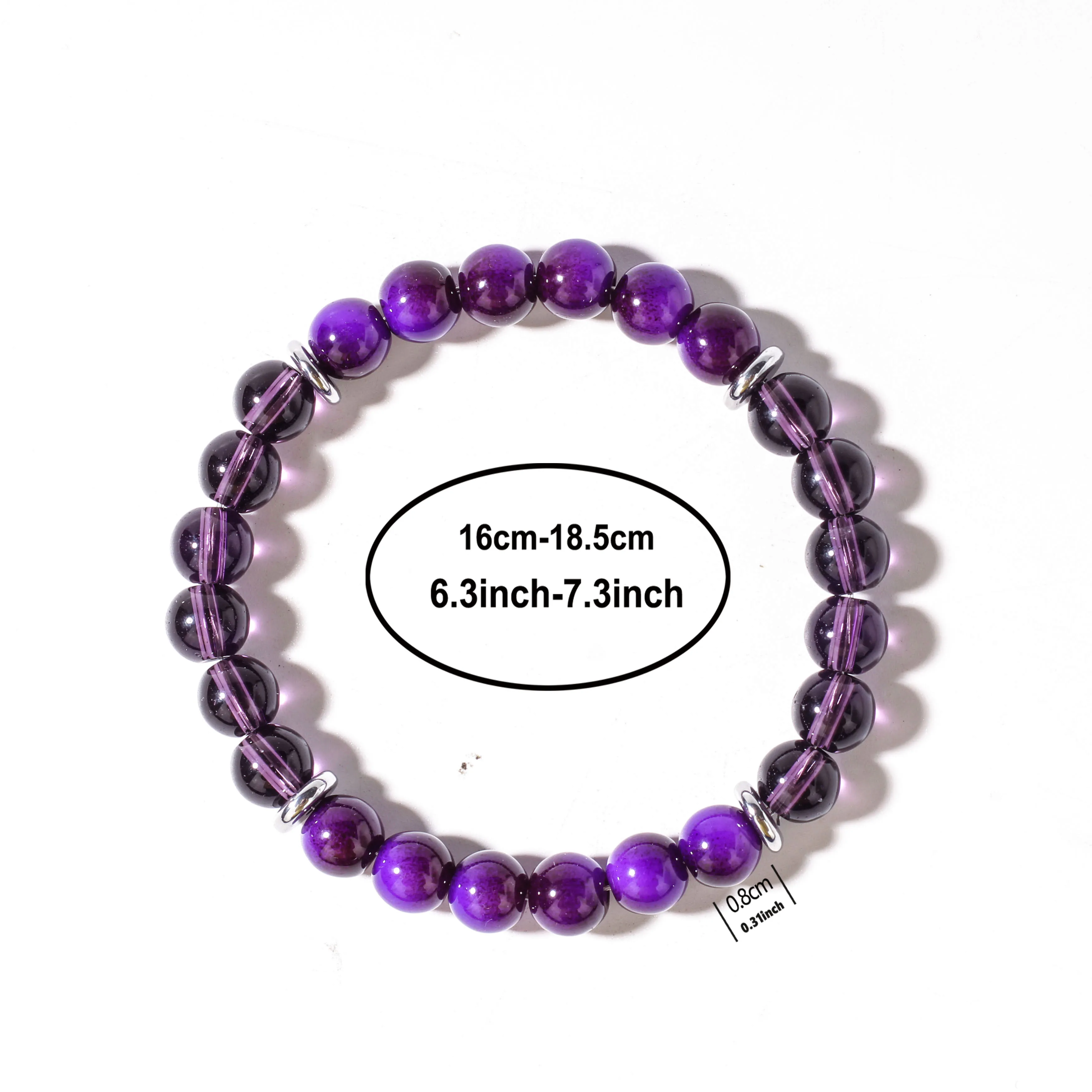 1pc Elegant Summer Accesorios Purple Bracelets for Friend Birthday Gift Epiphany Women's Gift Natural Stone Purple Bracelet