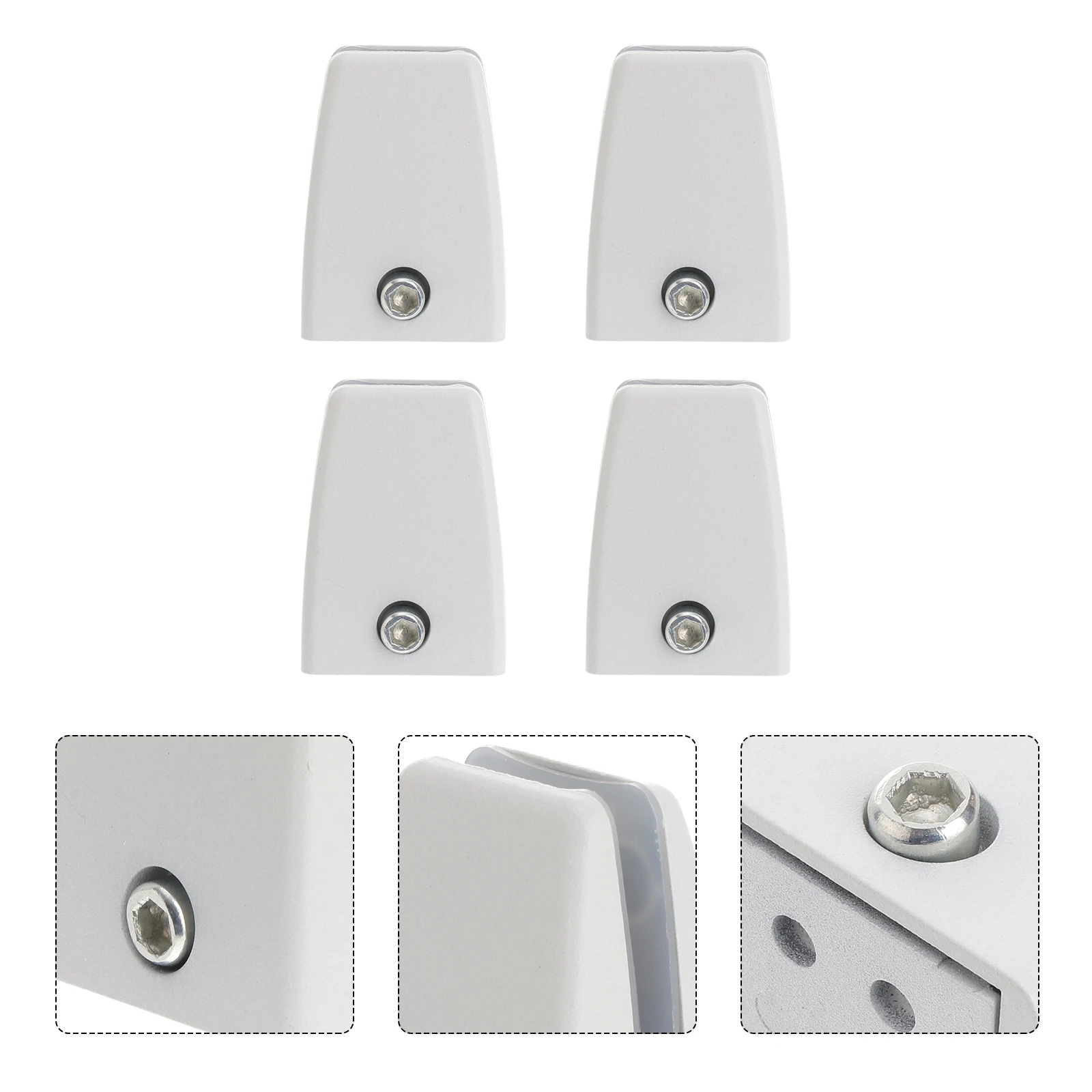 

4 pcs Desk Aluminum Alloy Bracket Office Holder Shelf Desktop Screen Partition Desk Partition Brackets Clips Practical