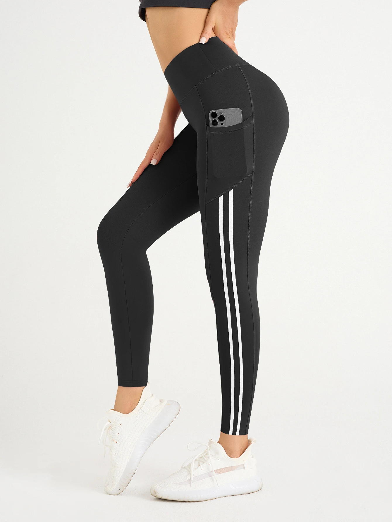 Damen-Yoga-Leggings mit hoher Taille, hochelastisch, schnell trocknend, für Gym, Laufen, Fitness, Sport-Leggings, Sportbekleidung