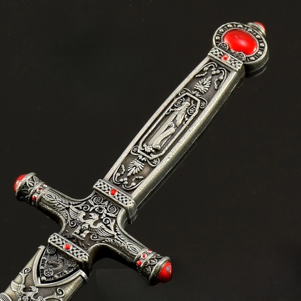 30 cm Gryffindors-Schwert, Ganzmetallmodell mit Scheide, Potter-Westernschwert, Sammlerstück, mittelalterliche Schwerter, Schreibtischdekoration, Spielzeugmesser, Junge