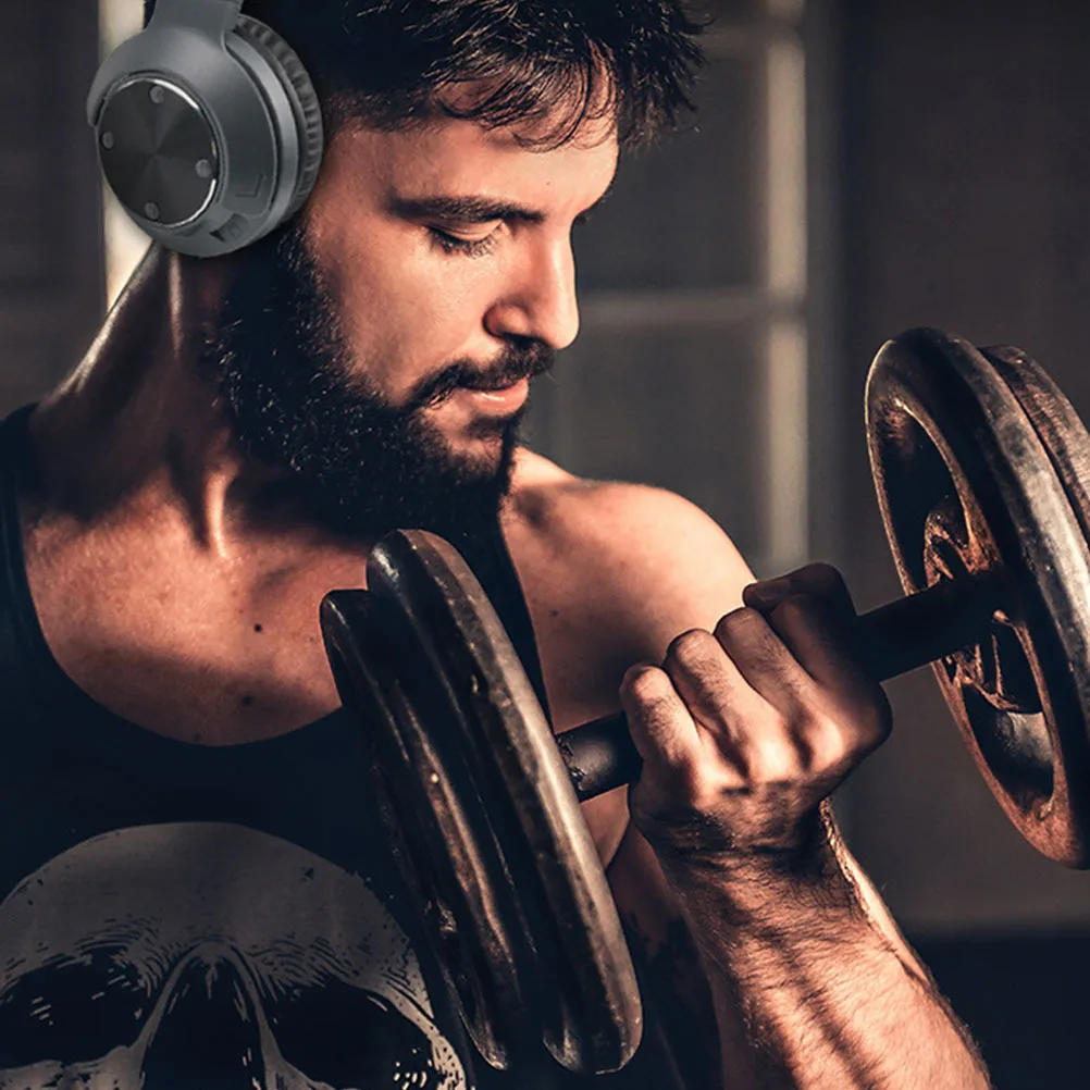 

1Pcs Wireless Headset Portable Sports Headphone Adjustable Foldable Running Music Earphone Stable Transmission Heavy