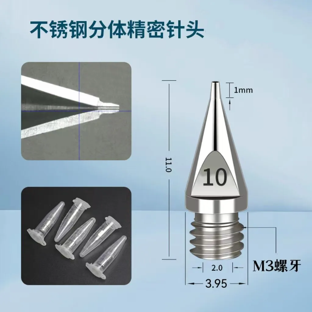 M3 Threaded Dispensing Needle Split Musashi High-precision Dispensing Needle Stainless Steel Nozzle Dispensing Machine Needle