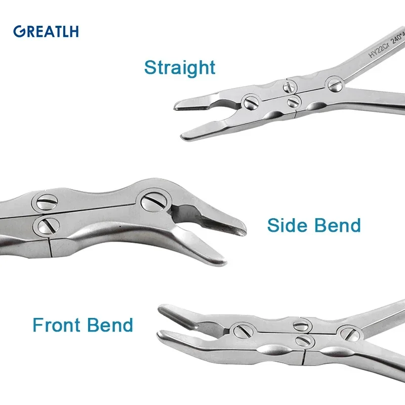 1pcs Stainless Steel Double Joint Rongeur Straight Bone Rongeur Orthopedic Surgical Instrument  24cm/20cm pet