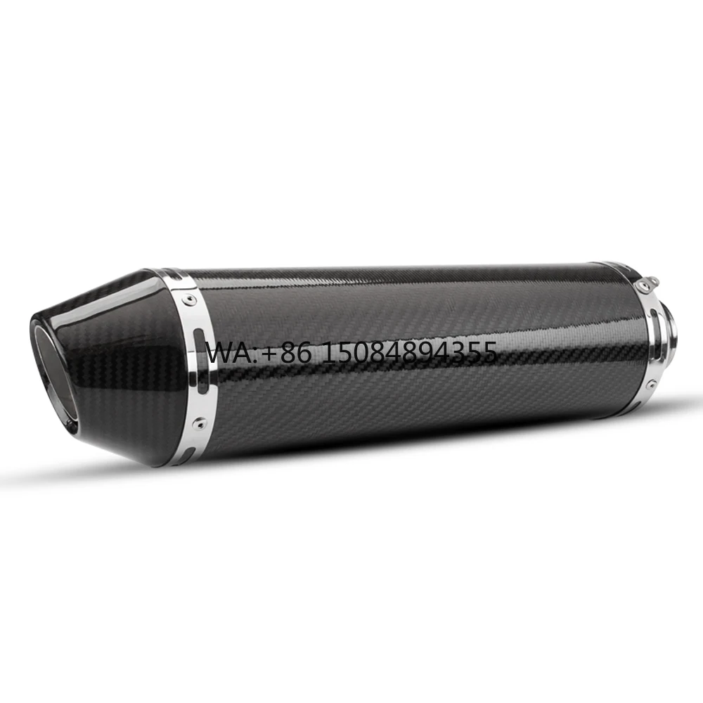 

M4 Universal Carbon Fiber Escape Muffler for RC390 Z800 GSXR750 TMAX530 XMAX300 Motorcycles New Condition