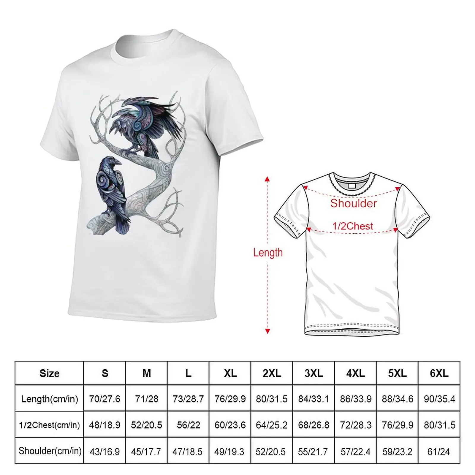 Hugin and Munin T-Shirt Summer Sports Quick Dry T-Shirt