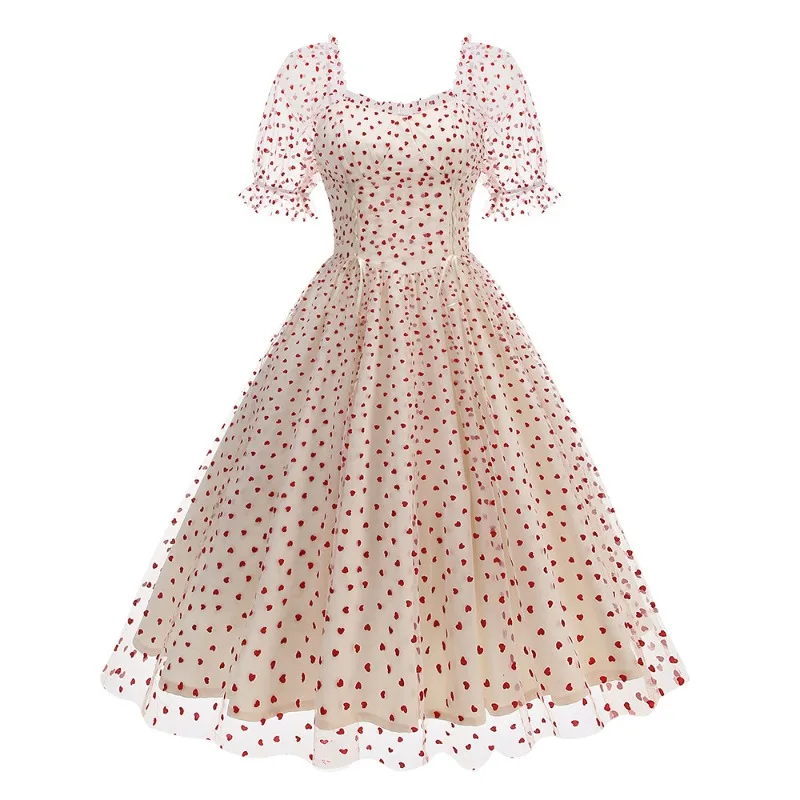 

Cross border European and American women's dresses, Valentine's Day dresses, princess dresses, retro elegant dresses