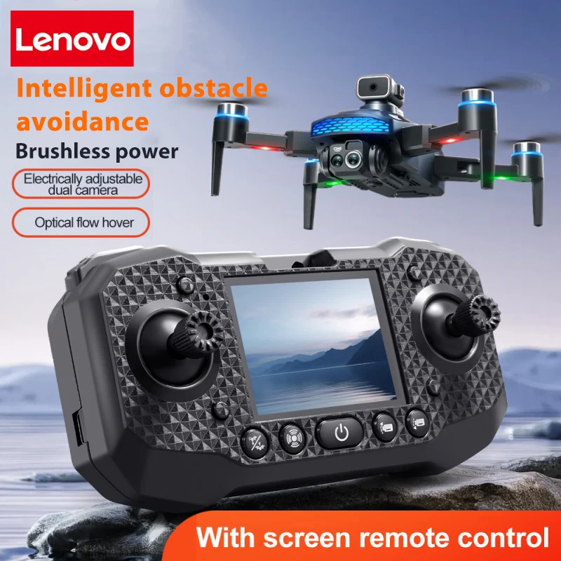 Lenovo M6 Drone Professional 8K HD กล้องคู่ 5G WIFI หลีกเลี่ยงอุปสรรคอัจฉริยะหน้าจอ GPS Brushless RC Drone
