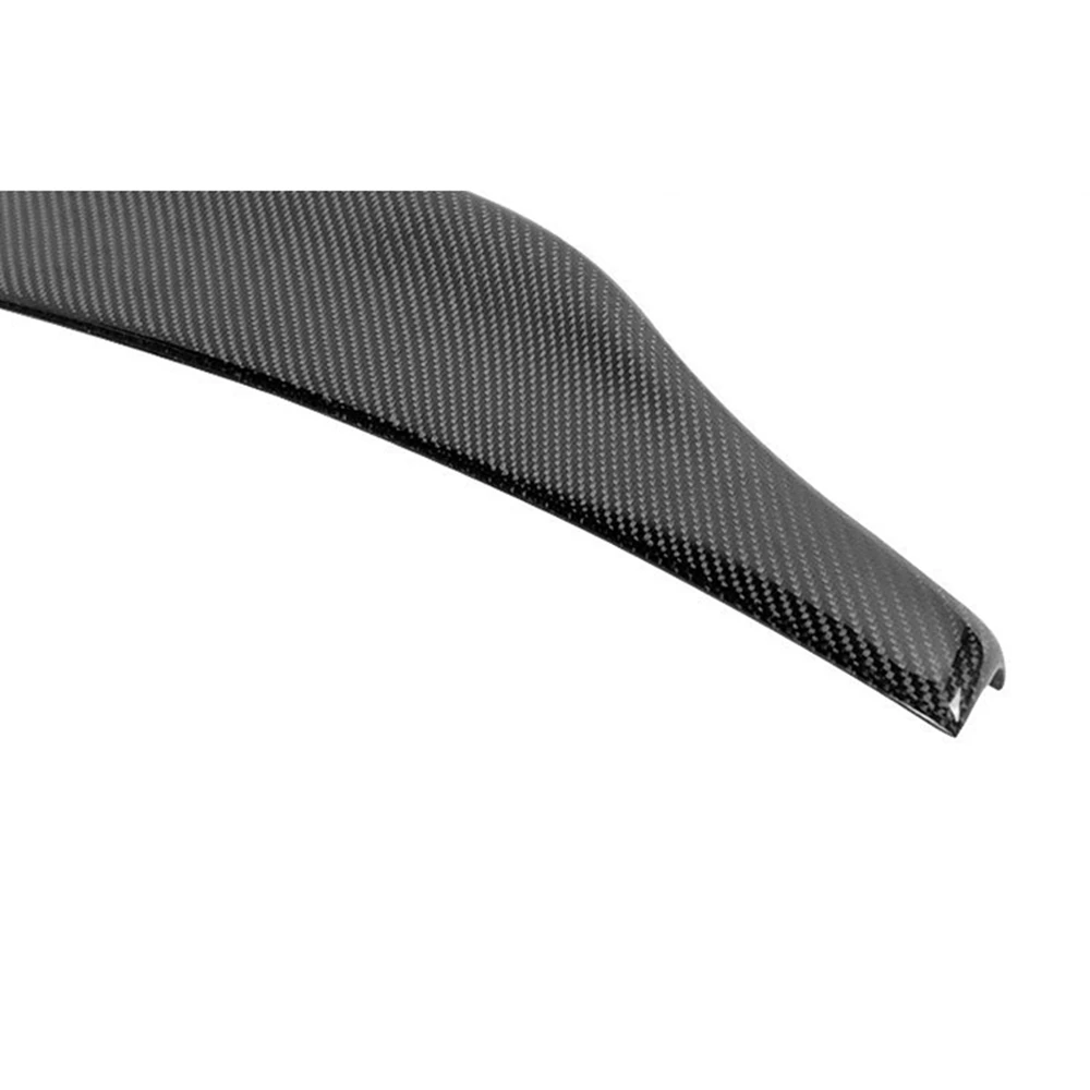 For AUDI A6 C8 Sedan Carbon Fiber FRP unpainted glossy black Forged carbon Rear Spoiler 2019 -2020 Trunk Wing