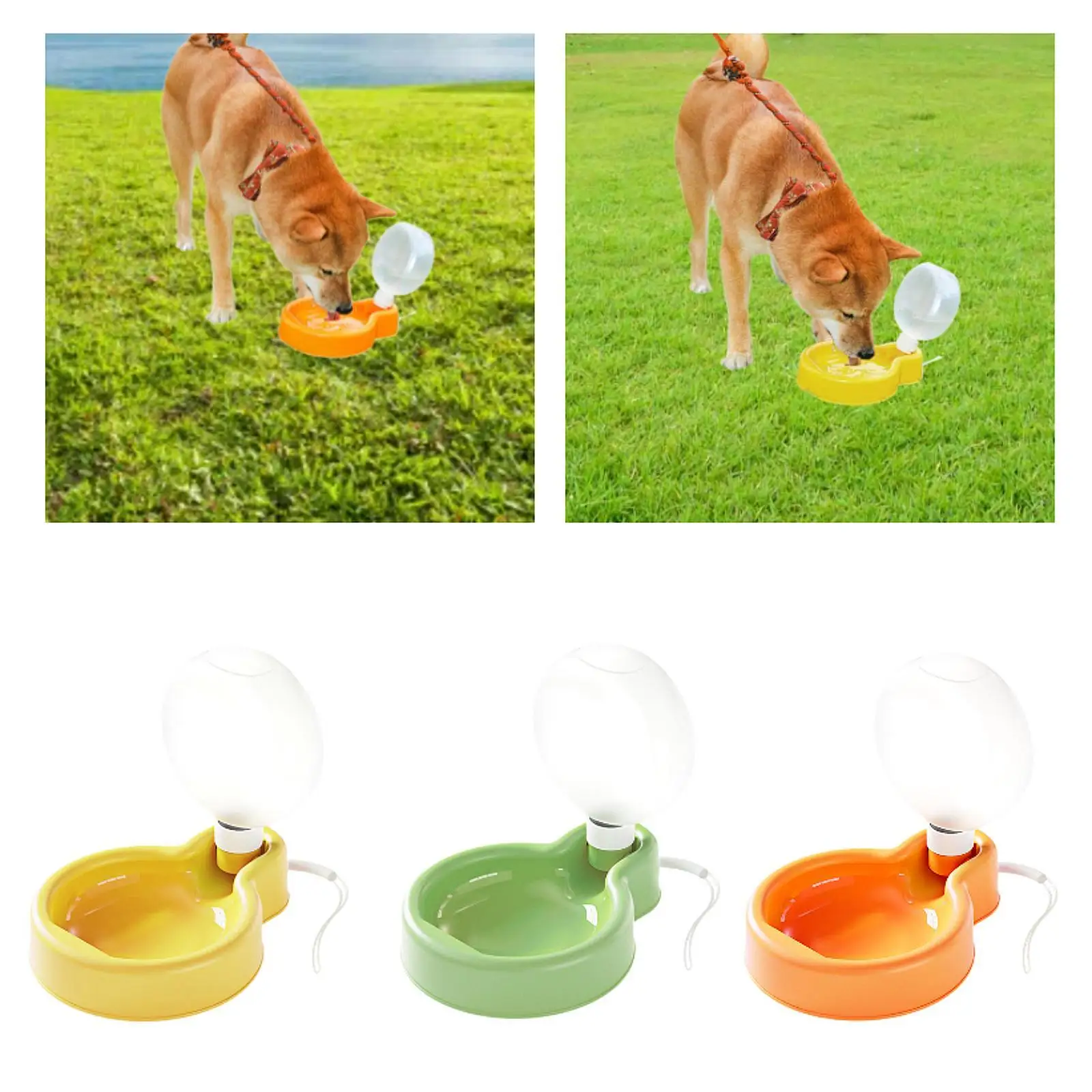 Bouteille d'eau pliable pour animaux de compagnie, tasse pour chien, chaton et chiot, 500ml, 2 pièces