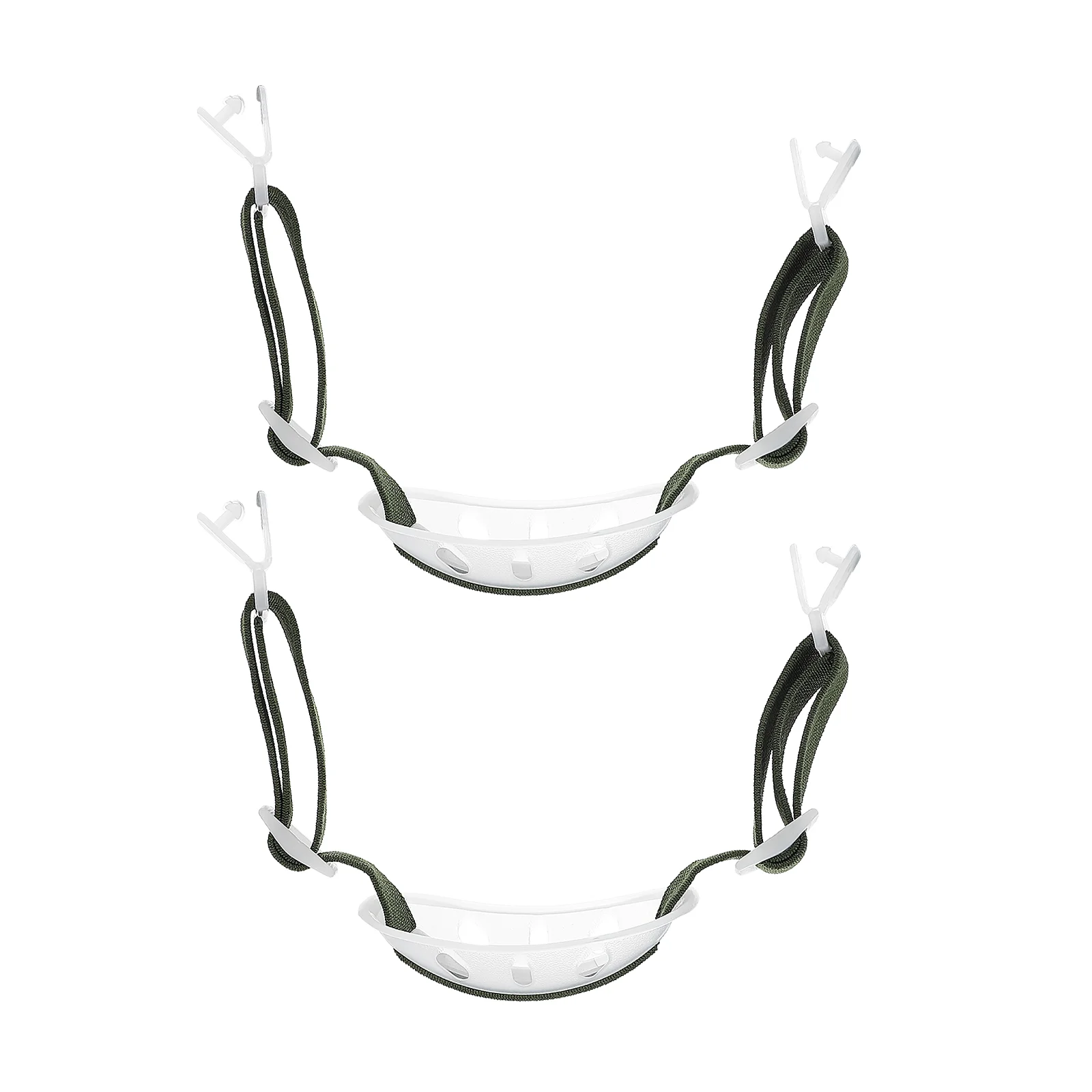 

2 Pcs Chinstrap Hardhat Replacement Belt Safety Hardhats Accessories Elastic Plastic