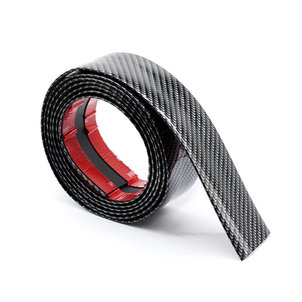 Rolls Carbon Fiber Car Sticker Auto Door Trunk Protective Strip Threshold Anti Scratch Tape Waterproof Decal Trims 3CM 5CM Width