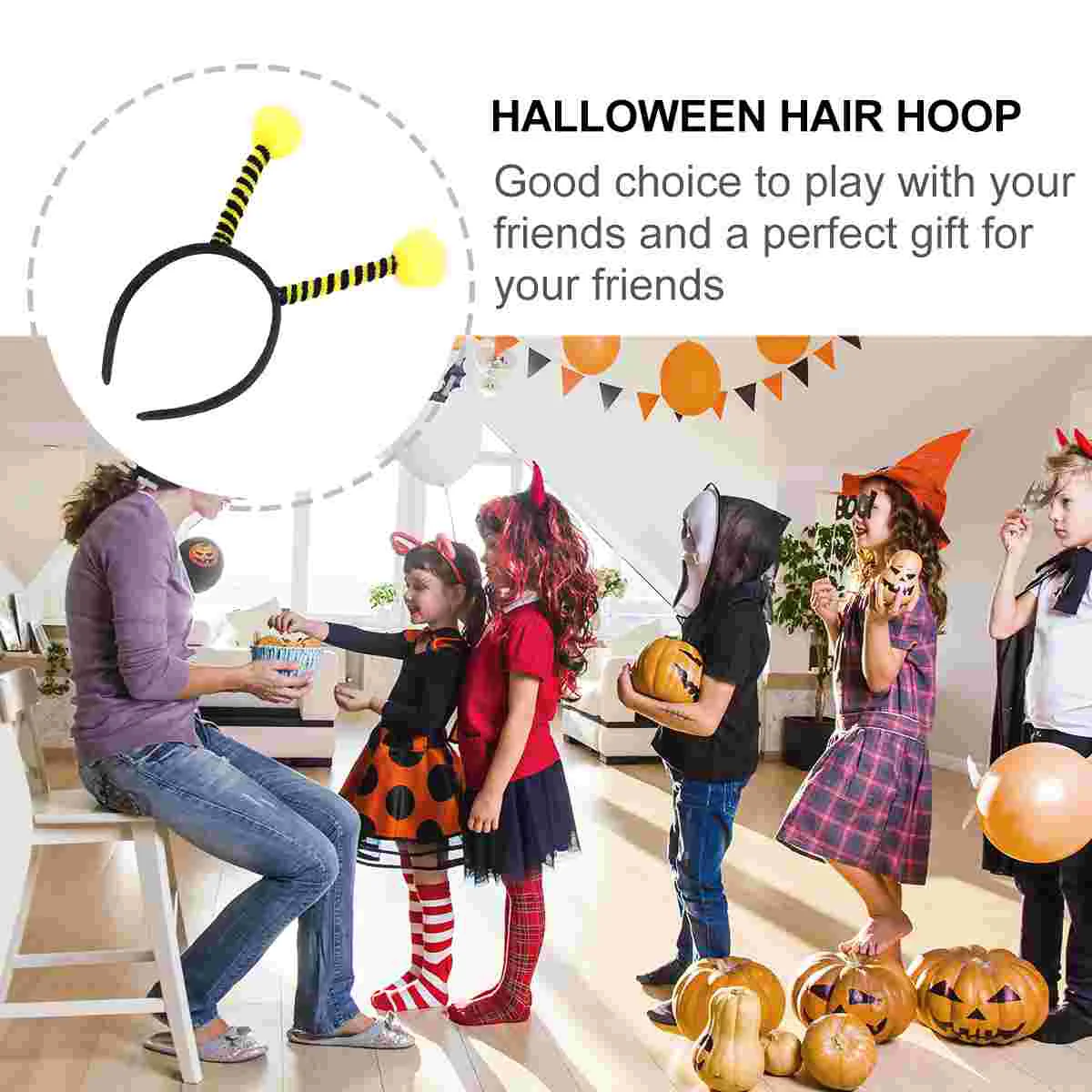 12 Pcs Adult Costume Insect Antenna Headband Hair Hoop Woman Bee Headbands for Women Makeup