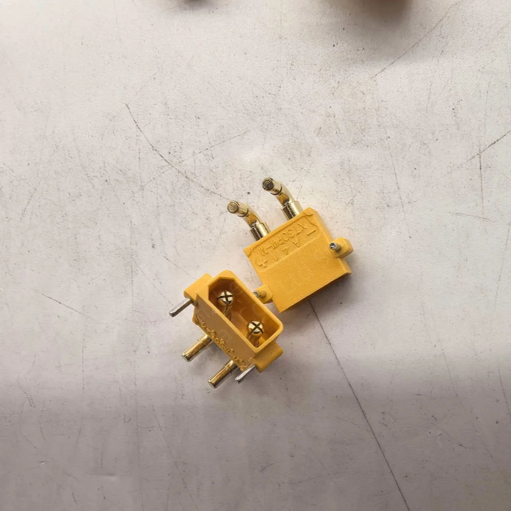XT30PW‑M XT30PW‑F 90 Degree Right‑Angle 2P Through‑Hole PCB Connector 15A DC Power Plug Socket for RC Drone FPV Lipo Battery