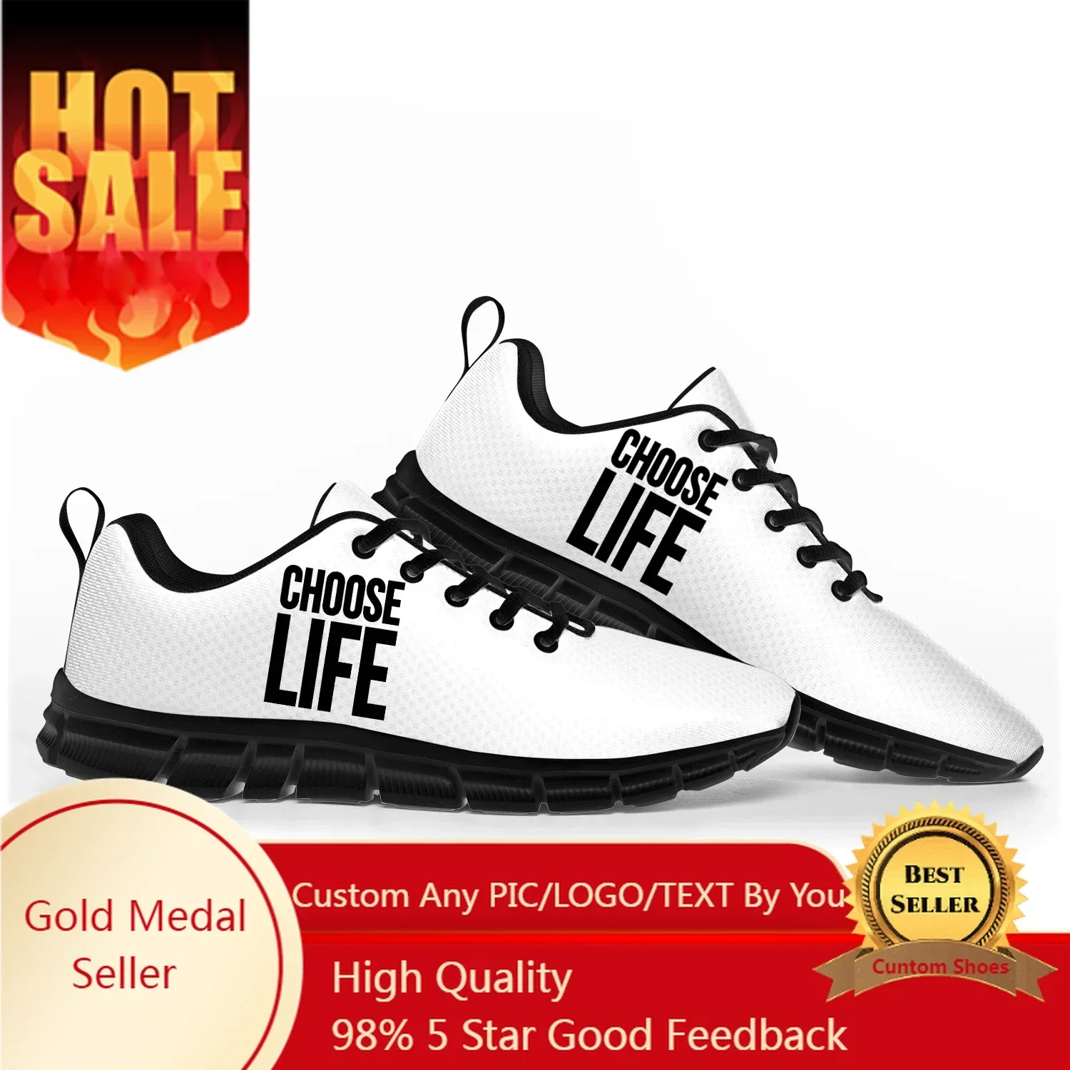 Choose Life Wham George Michael Sports Shoes Mens Womens Customized Sneakers Shoe Couple