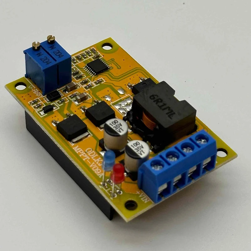 Контроллер заряда солнечной батареи 6A MPPT, 300 кГц, устройство для зарядки аккумулятора, автоматический переключатель, защита от обратного подключения