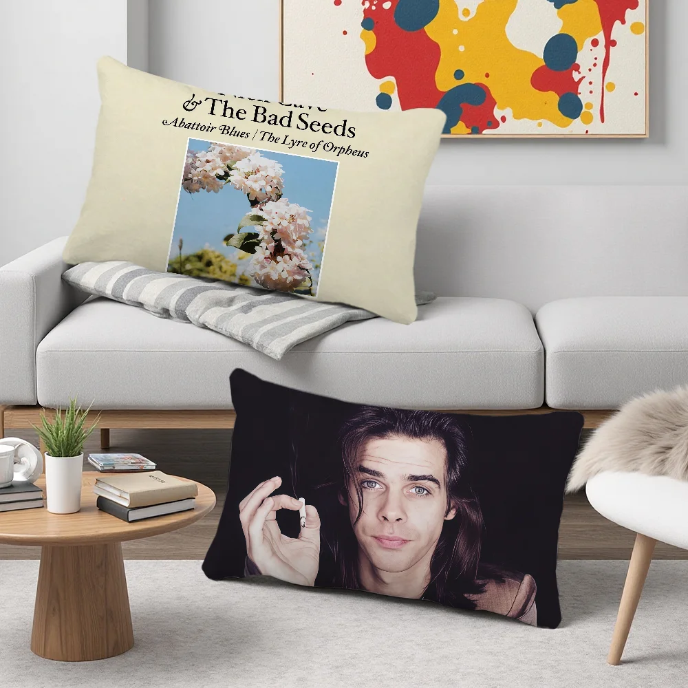 Band cushion cover Rectangle Pillow Case Printing N-Nick C-Cave and the Bad S-Seeds Bedside Sofa Room Home Decoration Pillowcase