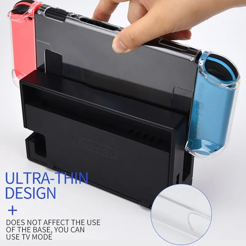 DATA FROG 透明保護ケース互換性 - Nintendo Switch ハードシェルプロテクターカバースキン Nintendo Switch アクセサリー用