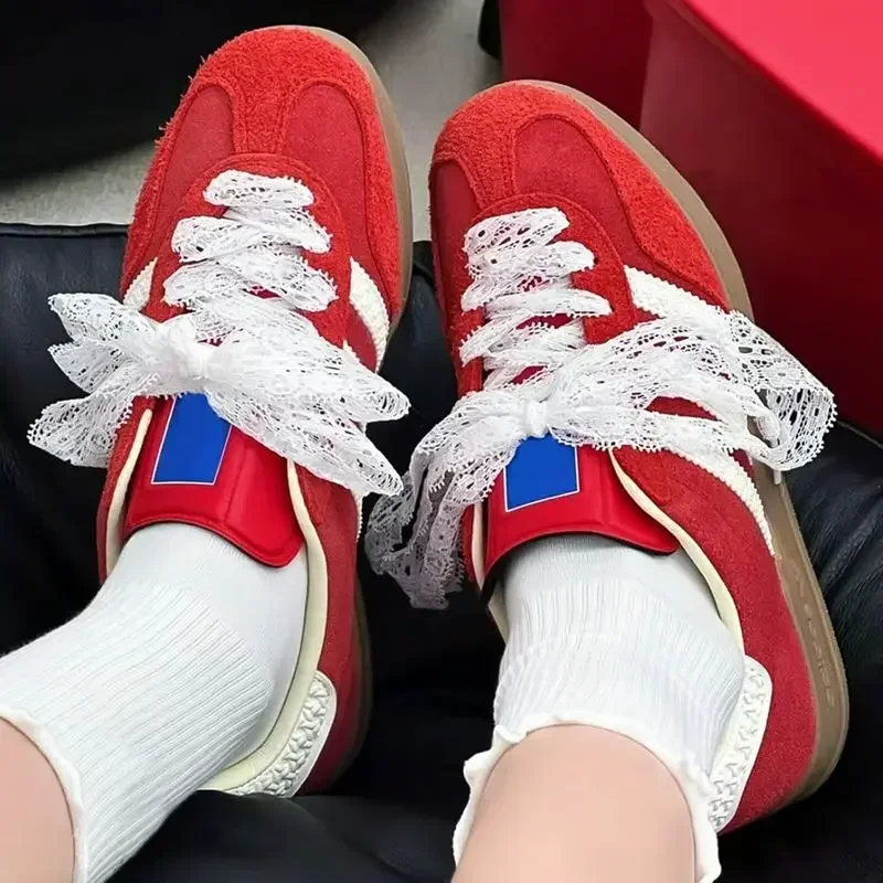 New Flat Lace Fancy Shoelaces Lace Shoe Laces for Women 2.5CM Width 80CM/100CM/120CM Canvas Sneaker Outdoor Casual Shoe Shoelace