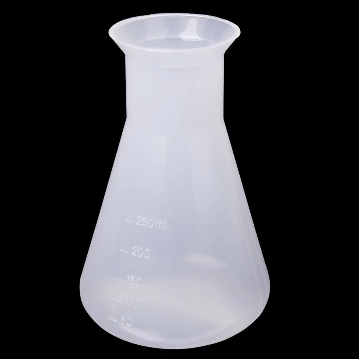 Termo de plástico transparente para laboratorio químico, botella contenedor de 250 ml